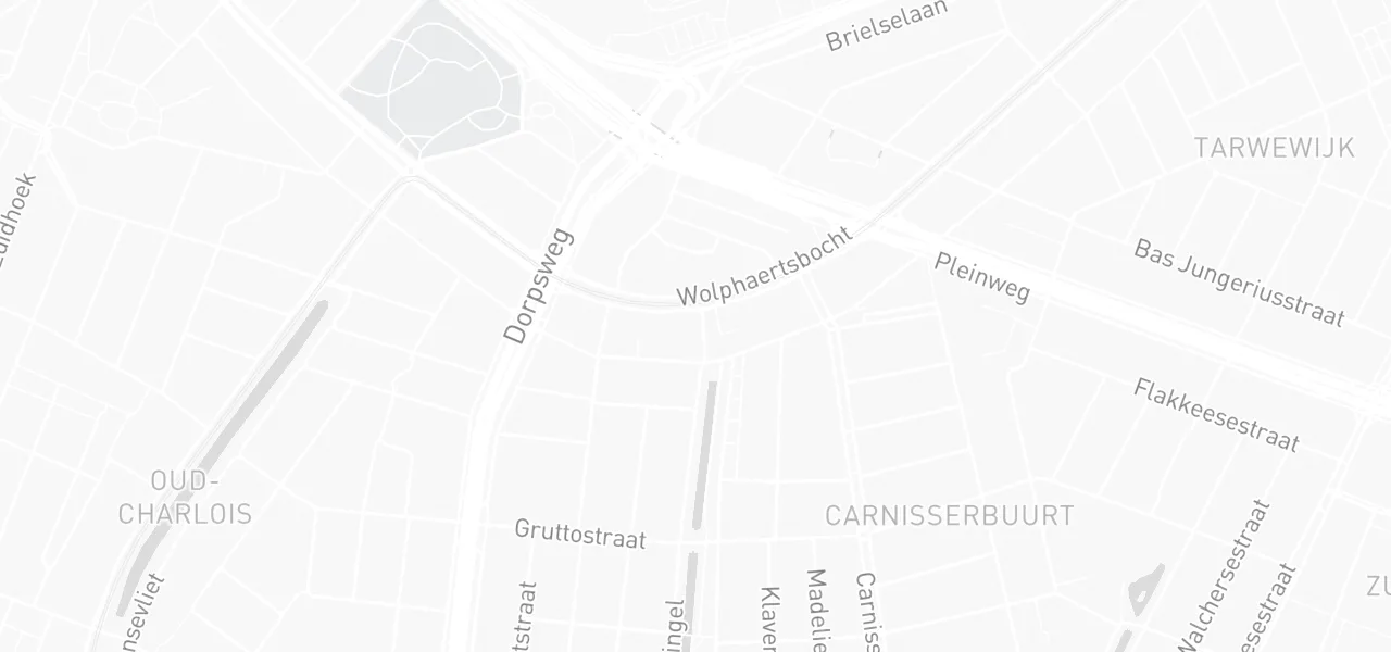Kaart met de locatie van Apply aan de Robbenoordplein 1, Rotterdam