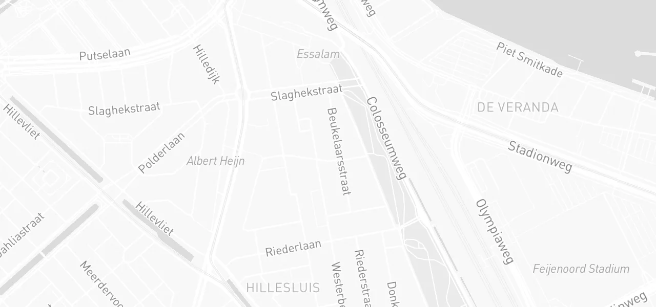 Kaart met de locatie van Autorijschool Advies aan de Beijerlandsestraat 17-C, Rotterdam