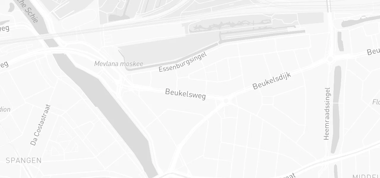 Kaart met de locatie van Autorijschool Dykveld aan de Beukelsweg 29-A, Rotterdam