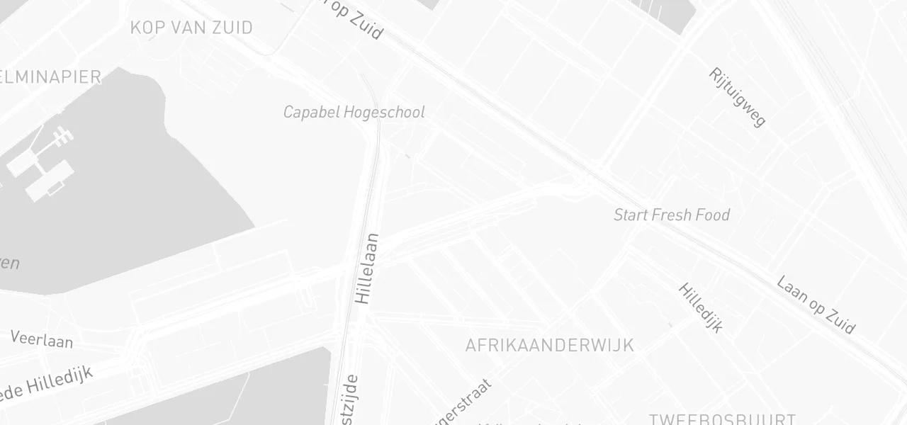 Kaart met de locatie van Autorijschool H.A.T. aan de Brede Hilledijk 35-J, Rotterdam