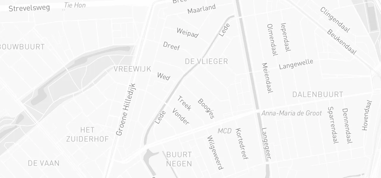 Kaart met de locatie van C. Bhoelai thodn Verkeersschool "Avanti" aan de Boogjes 59, Rotterdam