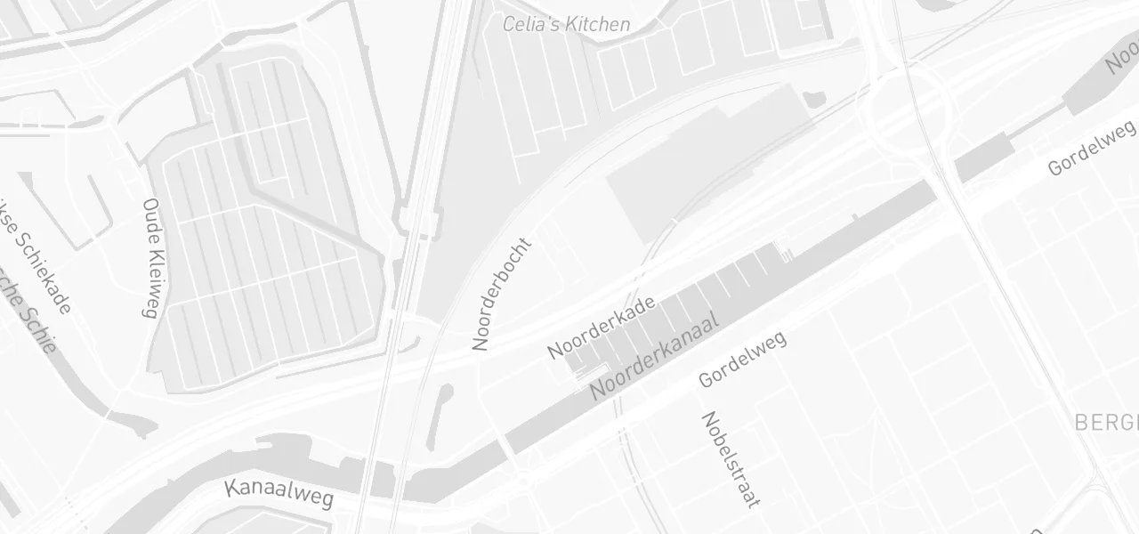 Kaart met de locatie van CBR Examencentrum Rotterdam aan de Noorderbocht 25, Rotterdam