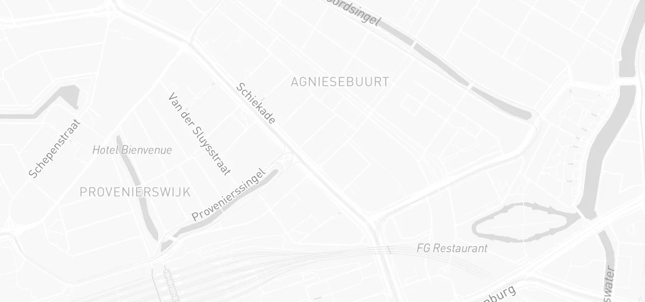 Kaart met de locatie van De Rijscholen Concurrent aan de Teilingerstraat 87-B, Rotterdam