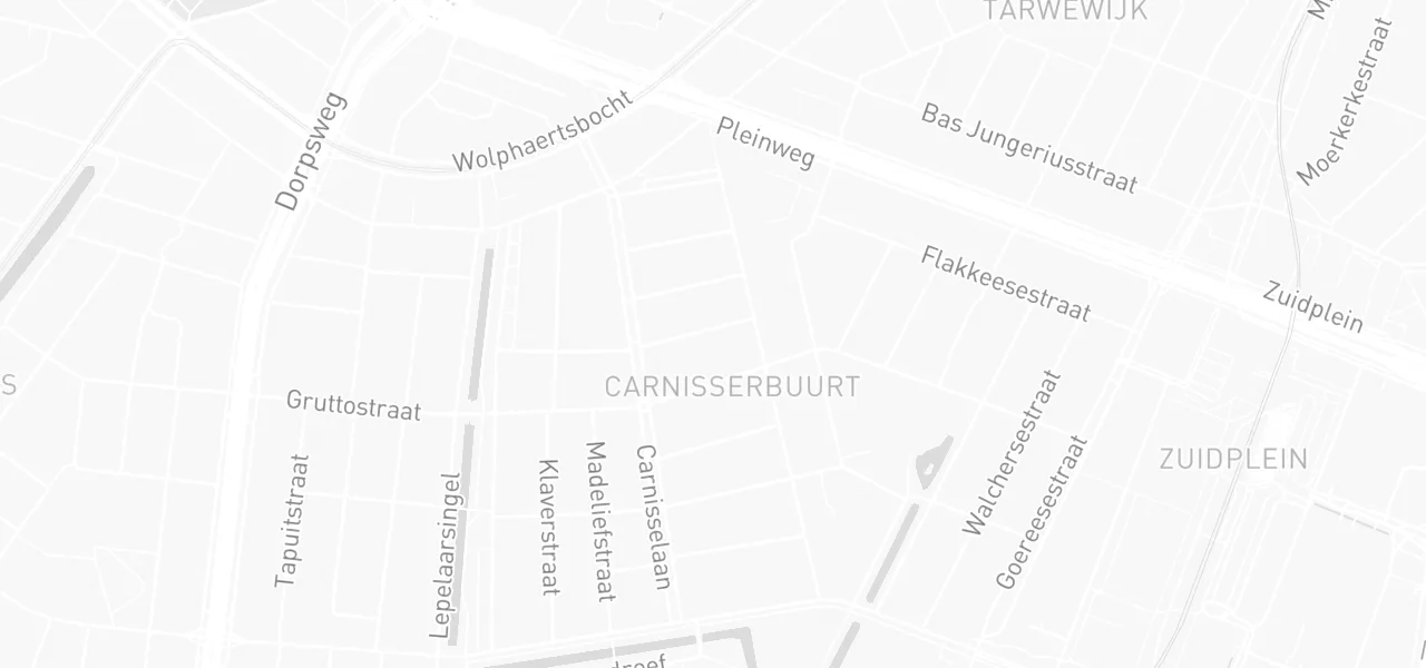 Kaart met de locatie van Fatih Autorijschool aan de 3e Carnissestraat 4-B, Rotterdam
