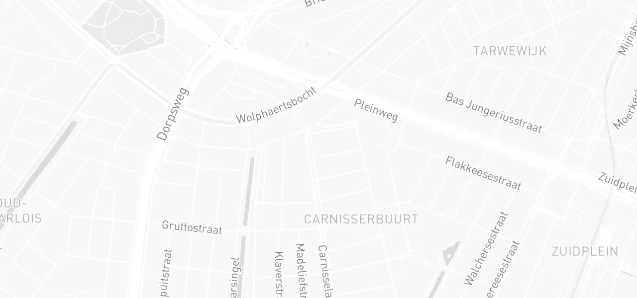 Kaart met de locatie van Garage Carnisse aan de Carnisselaan 16-18, Rotterdam