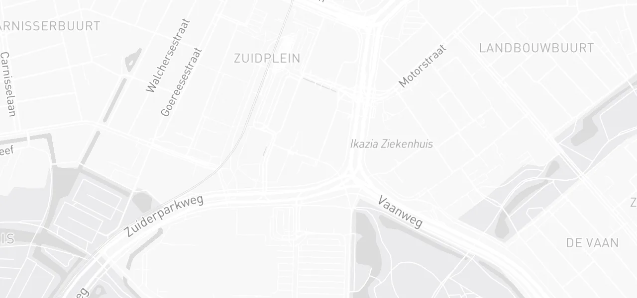 Kaart met de locatie van Intertoys XL aan de Zuidplein Hoog 938, Rotterdam