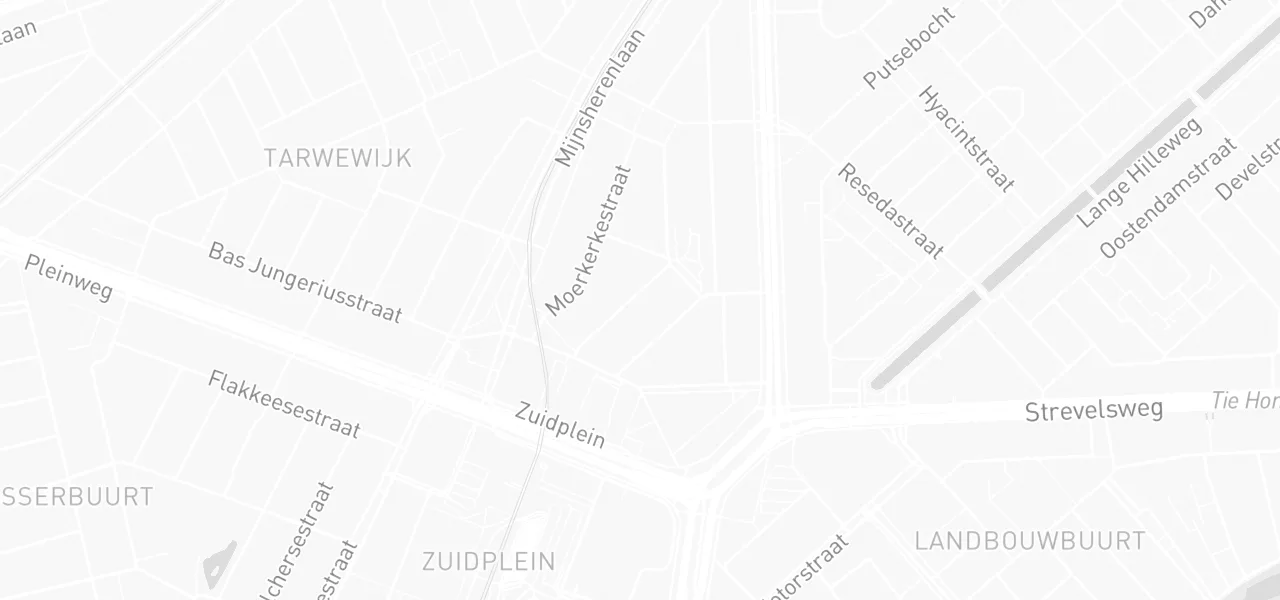 Kaart met de locatie van JBdrive rijopleidingen aan de Borselaarstraat 74A, ROTTERDAM