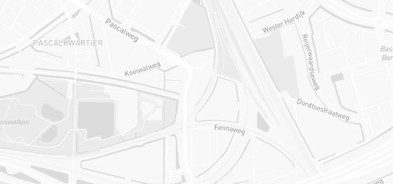 Kaart met de locatie van LESN aan de Rotterdam
