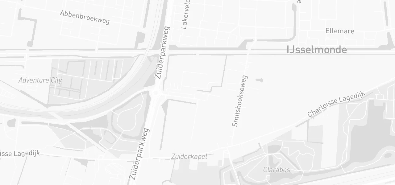 Kaart met de locatie van Manege De Drechterweide aan de Zuiderparkweg 606, Rotterdam