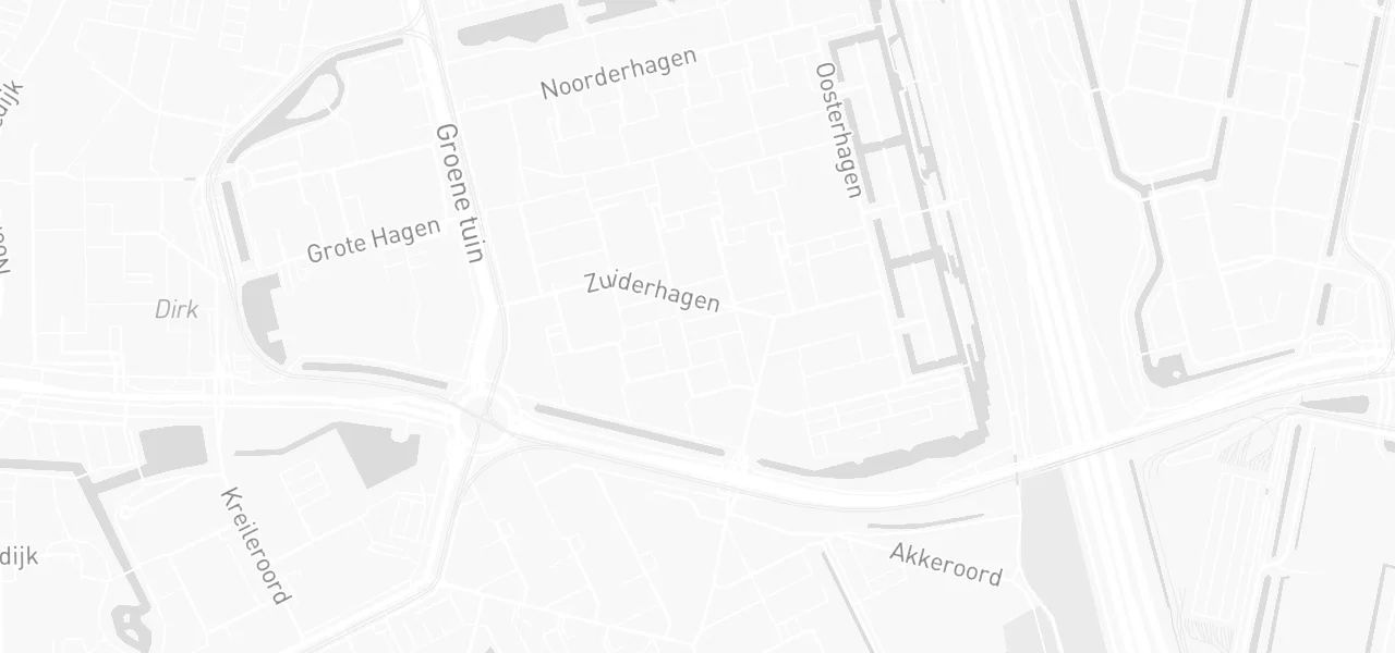 Kaart met de locatie van Olympic aan de Zuiderhagen 44, Rotterdam