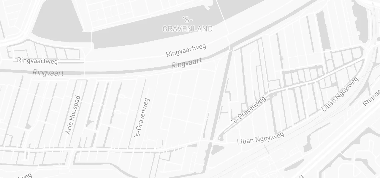 Kaart met de locatie van P. van Thiel aan de Willem Hioolenstraat 36, Rotterdam