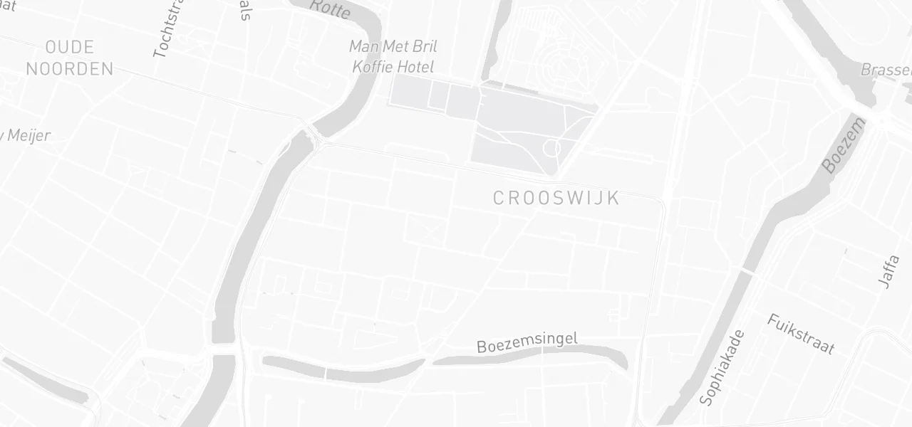 Kaart met de locatie van Rijexpert010 aan de 1e Crooswijksedwarsstraat 32, Rotterdam