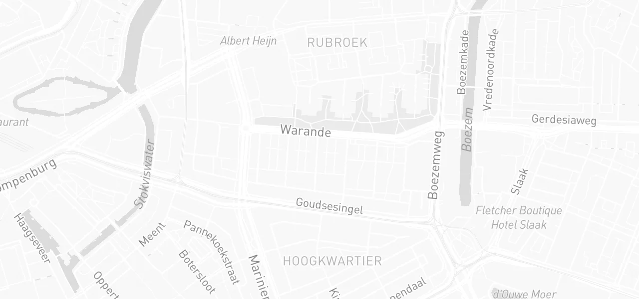 Kaart met de locatie van Rijschool Delmans aan de Bernardus Gewinstraat 8A, Rotterdam