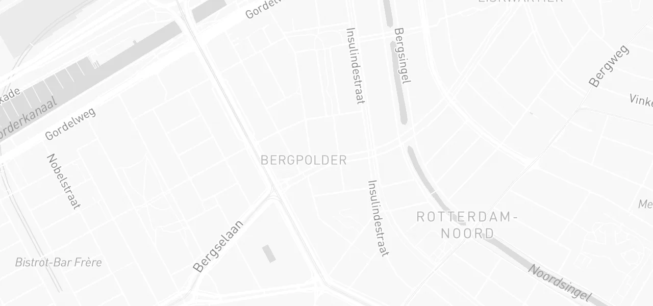 Kaart met de locatie van Rijschool HERS aan de Bergselaan 233C, Rotterdam