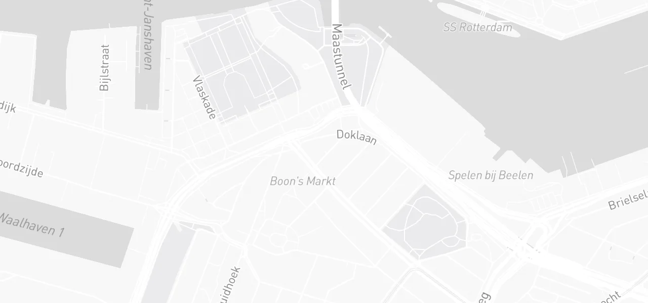 Kaart met de locatie van Rijschool No Limit aan de Dokstraat 89, Rotterdam