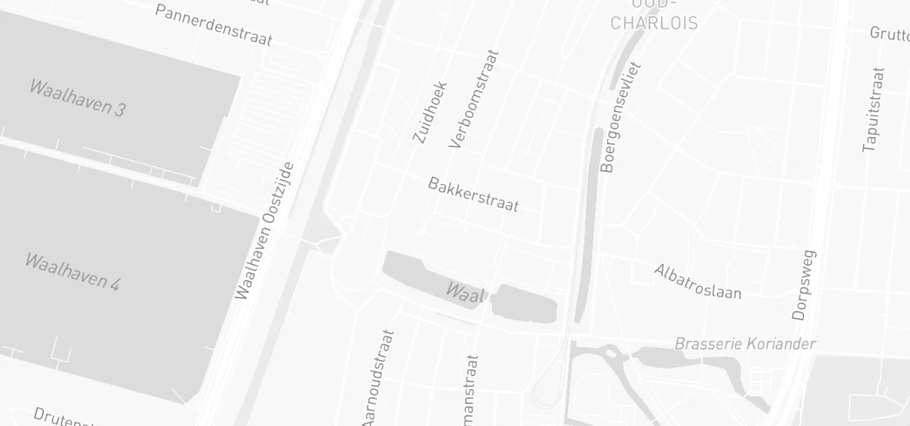 Kaart met de locatie van Rijschool "Respect" aan de Huismanstraat 59, Rotterdam