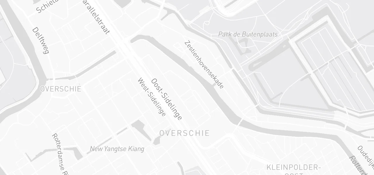 Kaart met de locatie van Rijschool Rüzgar aan de Abraham van Beyerenstraat 16i, Rotterdam