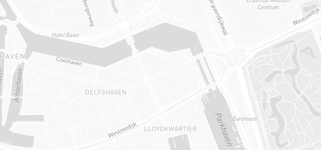 Kaart met de locatie van Rijschool Sindy aan de Rotterdam