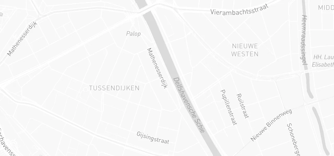 Kaart met de locatie van Rijschool Turquaz aan de Spangesekade 183, Rotterdam