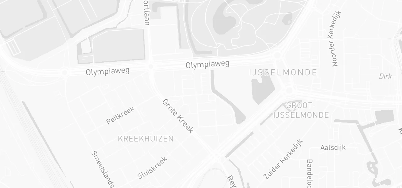 Kaart met de locatie van Rijschool VECTOR aan de Spuikreek, Rotterdam