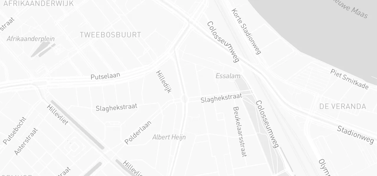 Kaart met de locatie van Simit and Cheese aan de Beijerlandselaan 44A, Rotterdam