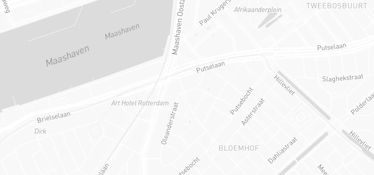 Kaart met de locatie van Snel Rijbewijs Halen aan de Abcoudestraat 59, Rotterdam