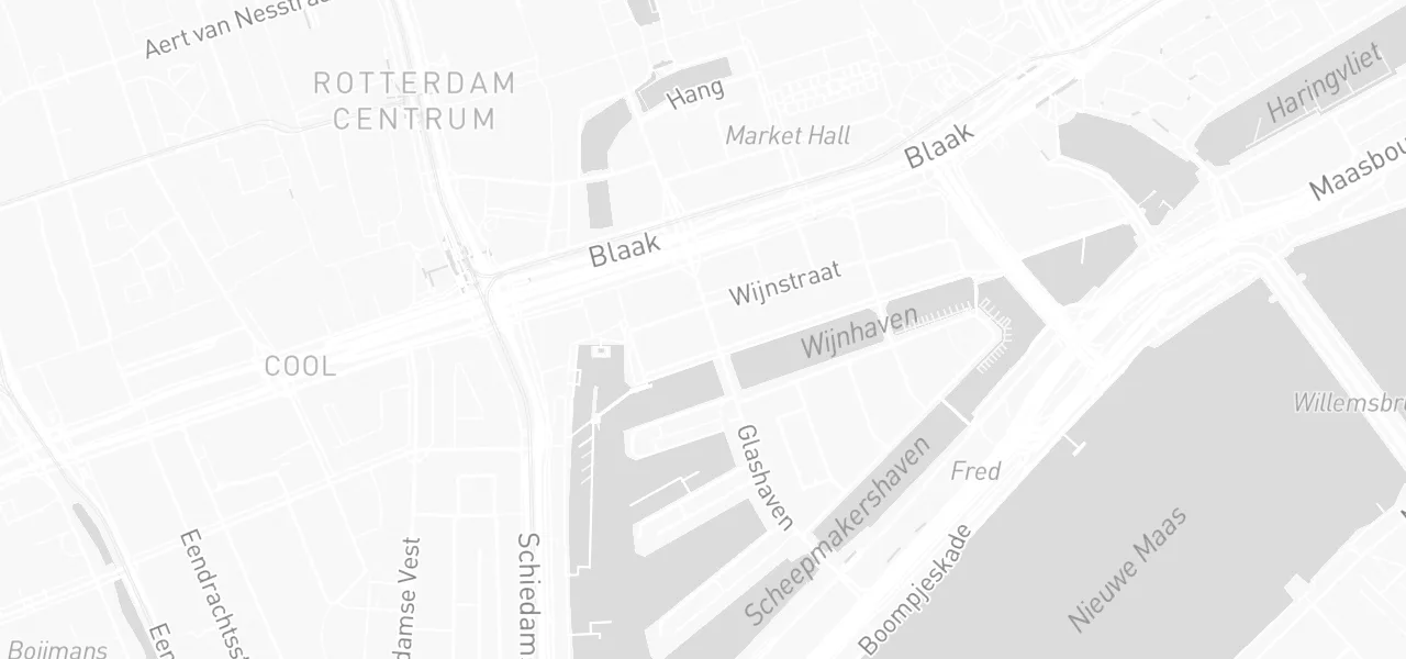 Kaart met de locatie van Theorie.nl aan de Posthoornstraat 11, Rotterdam