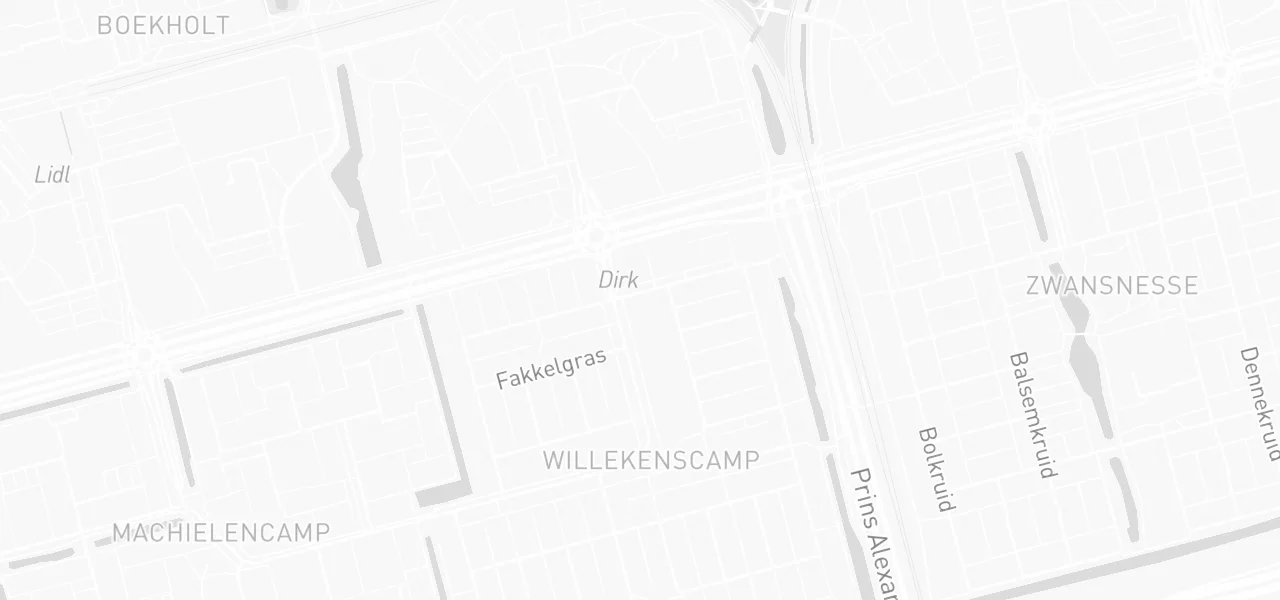 Kaart met de locatie van Theoriecoach aan de Dwerggras, Rotterdam