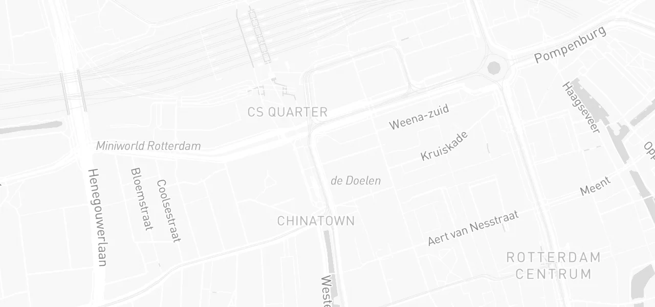 Kaart met de locatie van TheorieMaatjes aan de Weena 690, Rotterdam