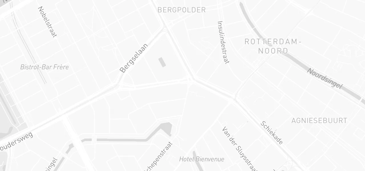 Kaart met de locatie van Verkeersschool Avanti aan de Stadhoudersweg 6-E, Rotterdam
