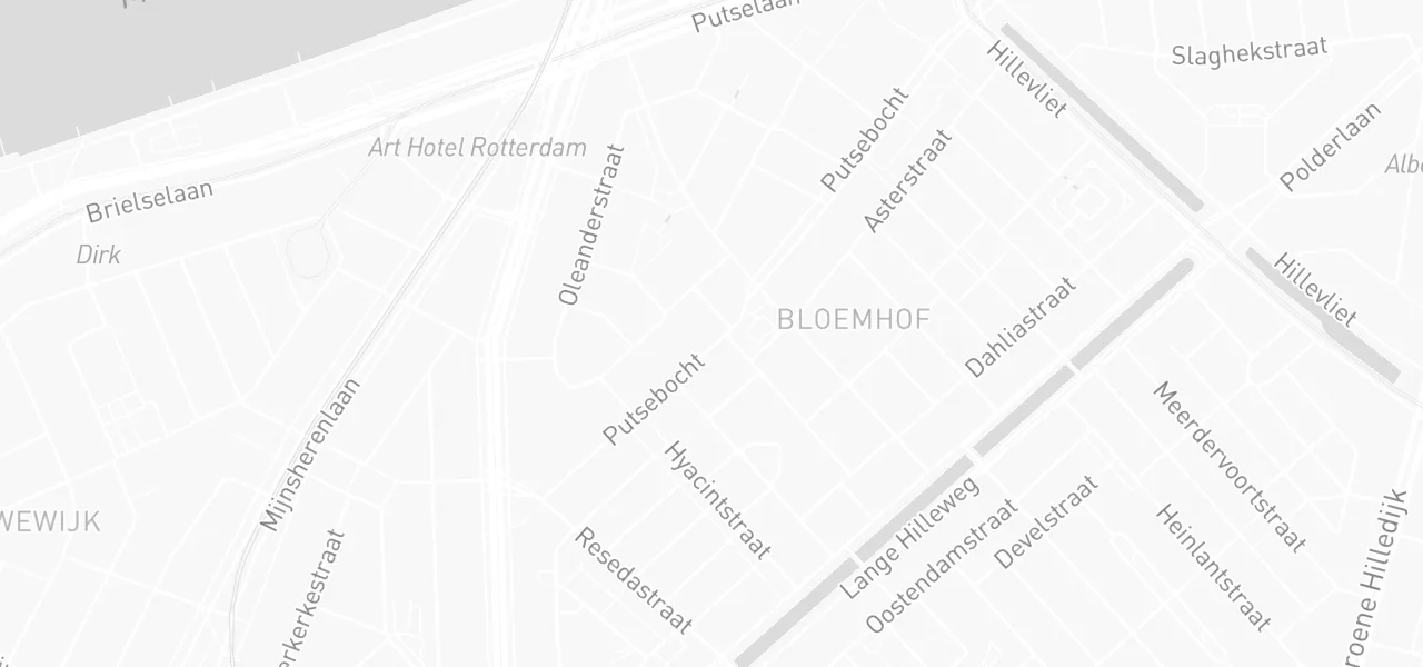 Kaart met de locatie van Verkeersschool Bullet aan de Putsebocht 97B, Rotterdam