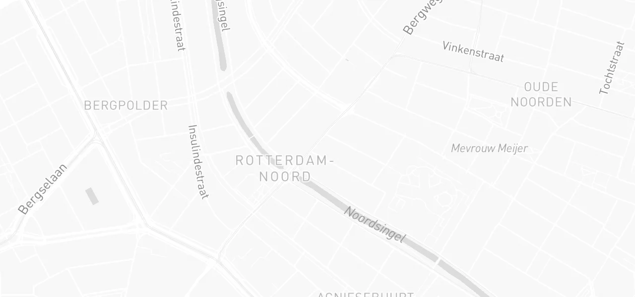 Kaart met de locatie van Verkeersschool Tempo Rotterdam aan de Bergweg 268, Rotterdam