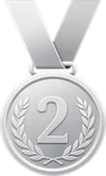 Zilveren medaille, tweede plaats